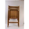Image 5 : Wooden Folding Chair - 32" x 16" x 18" - Some Wear