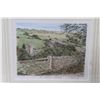 Image 4 : Lot: Print of Cotswold Farmland - 12" x 10", (4) Faux Eucalyptus, (2) Plate Hangers