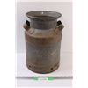 Vintage Metal Milk Can - 10" x 15" - No Lid