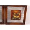 Image 2 : (2) Chicken Wire & Picture Wall Decor - 12" x 12"