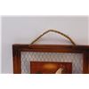 Image 3 : (2) Chicken Wire & Picture Wall Decor - 12" x 12"