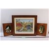 Linda Nelson Stocks Print - 18.5" x 16" & (2) Kitten Pictures in Frames - 10" x 8"