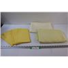 (2) Yellow Table Cloths & (6) Napkins Set