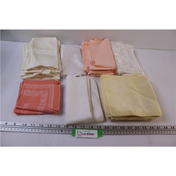 Assorted Cloth Napkins - Various Colors