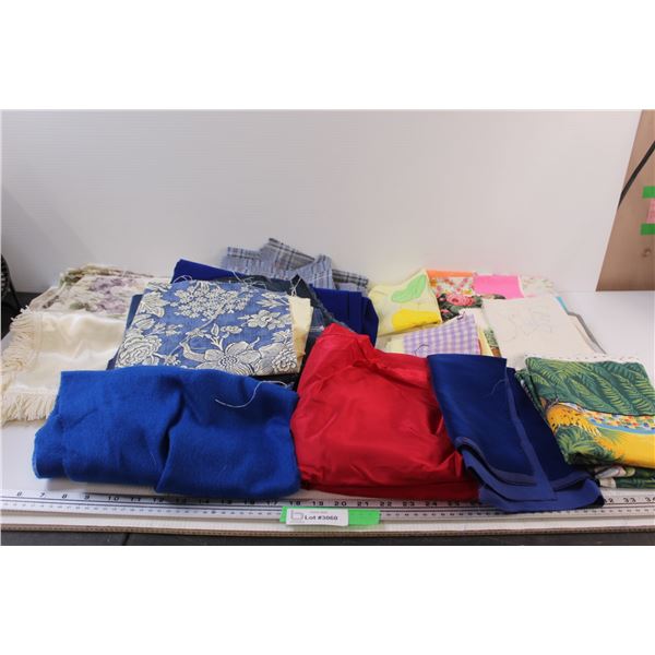 Assorted Sewing Material & Quilting Patches - Various Colors