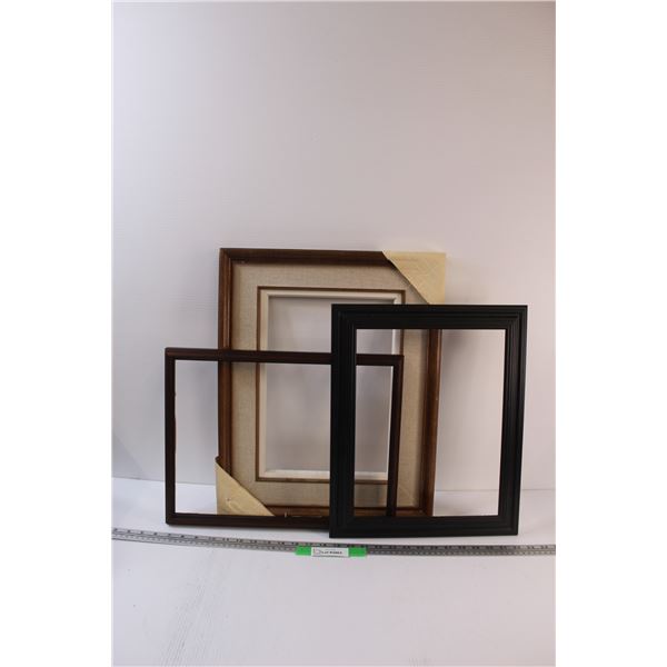(3) Various Wood Frames - Assorted Sizes