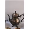 Image 2 : Rogers Silver Plated Teapot & Essay Plated Teapot, (2) Viking Plated Sugar & Creamer Set, Monarch Pl