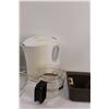 Image 4 : Kitchen Lot: Toaster & Can Opener, & Kettle, & Sieve & Coffee Pot Misc. - Consigner States Works, Po
