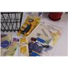 Image 2 : (2) Bicycle Baskets & Large Quilting/Sewing Accessories Lot - Assorted & 5" Planter Pot