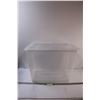 Image 1 : Clear Storage Container w/Lid - 72L Size