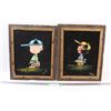 Image 1 : (2) Peanuts Characters Velvet Paintings: 13" x 16"