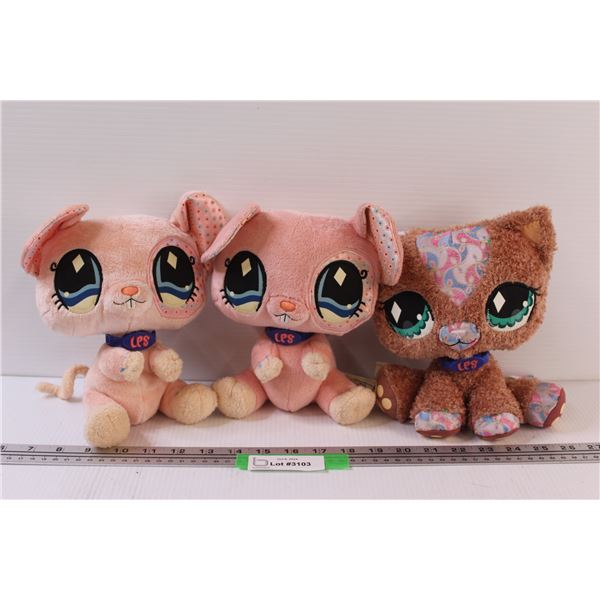 (3) Littlest Pet Shop Stuffies