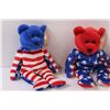 Image 2 : (3) Beanie Babies - America Edition/Red, White & Blue
