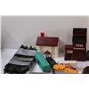 Image 2 : Train Set & Trains & Train Cars w/Buildings & Tracks w/Motor - as is