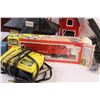 Image 3 : Train Set & Trains & Train Cars w/Buildings & Tracks w/Motor - as is
