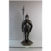 Image 1 : Medieval Guard Metal Statue/Fireplace Tools Holder 30''