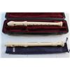 Image 5 : (2) Aulos Recorders with Cases