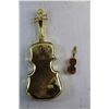 Image 8 : Violin Glass Bottles, (2) Violin Wall Decorations and Wooden Sticks