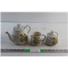 Image 1 : Japanese Ceramic Tea Pot and Cream & Sugar Set