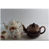 Image 2 : (3) Ceramic Tea Pots and Cream & Sugar Set