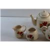 Image 3 : (3) Ceramic Tea Pots and Cream & Sugar Set