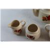 Image 5 : (3) Ceramic Tea Pots and Cream & Sugar Set