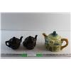 Image 1 : (3) Ceramic Tea Pots - Chipped