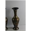 Image 2 : (2) Brass Vases 13''