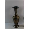 Image 3 : (2) Brass Vases 13''