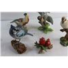 Image 10 : Assorted Birds Decorations and Wooden Anchor Shaped Thermometer/Key Holder