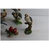 Image 9 : Assorted Birds Decorations and Wooden Anchor Shaped Thermometer/Key Holder