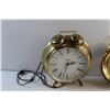 Image 3 : (2) Vintage Brass United & Europa Clocks - As Is