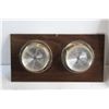 Image 2 : Wall Hanging Barometer, Thermometer with Humidity Meter and Quartz Wall Clock - As Is