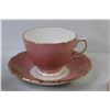 Image 3 : (3) Tea Cups w/Saucers - Queen Anne - Grosvenor - Colclough