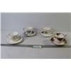 (3) Tea Cups w/Saucers - Royal Albert - Society - Royal Doulton - Staffordshire