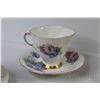 Image 4 : (3) Tea Cups w/Saucers - Royal Albert - Society - Royal Doulton - Staffordshire