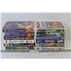 (12) VHS Tapes - Snow White - Tarzan - The Lion King - Pinocchio - Beauty & The Beast - Once Upon a 