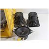Image 2 : (12) Assorted Small Speakers in Plastic Crate