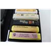 Image 2 : (11) 8 Track Tapes in Plastic Case - Kiss - Nazareth - Neil Diamond - Uriah Heep - BTO - Alice Coope