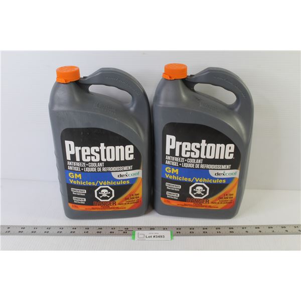 (2) 3.78L Containers of GM Vehicles Preston Antifreeze (concentrate)