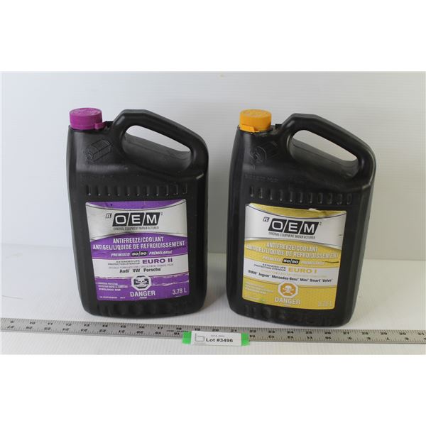 (1) OEM Anti Freeze Coolant - (EURO II) - (1) OEM Antifreeze Coolant (EURO I)