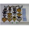 Image 1 : Lot of Military Chevrons and (5) Greece Patch Flags