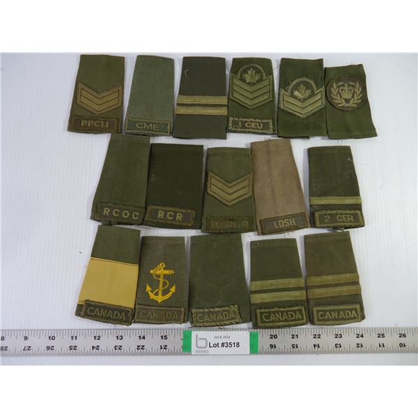 (16) Assorted Canadian Army Shoulder Patches