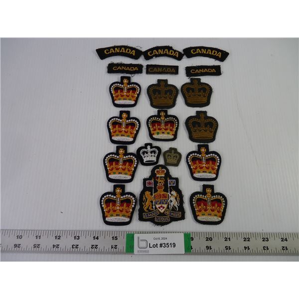 (19) Assorted Canadian Military Air Force Patch/Badges