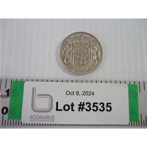 1952 Canadian 50 Cent Coin