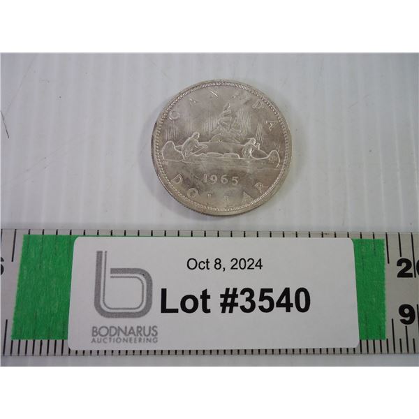 1965 Canadian Silver Dollar Coin