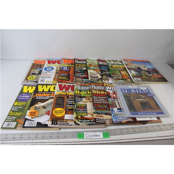 (15) Woodworking Magazines