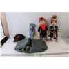 Image 1 : (2) Asian Dolls, Dianne Doll, New York Rangers Hat, Adhesive Pads, Duffel Bag