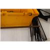 Image 3 : Scissor Jack, Tent Poles, Rubbermaid Tool Box