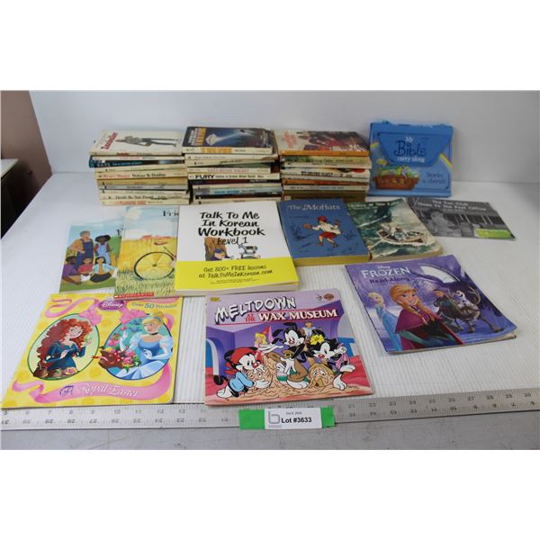 Assorted Books - My Bible Carry Along, Disney, Animaniacs, etc.